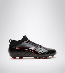 Diadora Brasil Elite R Lp12 Men's Football Shoes Black / Red | 164352-UK