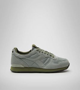 Diadora Camaro Manifesto Women's Trainers Grey / Olive | 736890-UK