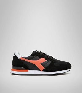 Diadora Camaro Men's Trainers Black / Red | 561987-UK