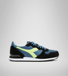 Diadora Camaro Men's Trainers Blue / Black / Yellow | 813560-UK