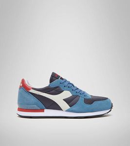 Diadora Camaro Men's Trainers Blue / White / Red | 519746-UK