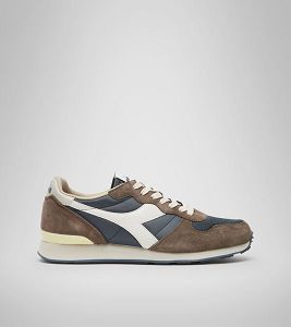 Diadora Camaro Men's Trainers Brown / White / Blue | 954631-UK