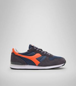 Diadora Camaro Men's Trainers Navy / Orange | 983546-UK