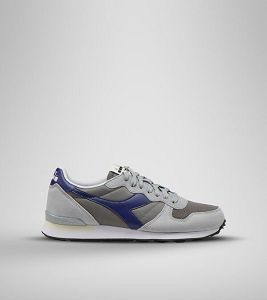 Diadora Camaro Women's Trainers Grey / Blue | 253674-UK