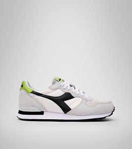 Diadora Camaro Women's Trainers Grey / Black / Green | 680547-UK