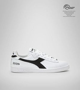 Diadora Game L Low 2030 Men's Trainers White / Black | 519046-UK