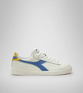 Diadora Game L Low Men's Trainers White / Blue / Yellow | 462503-UK