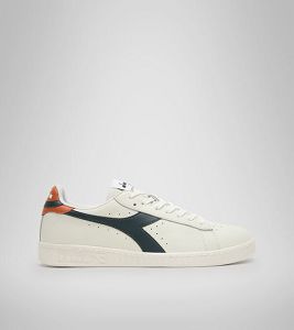 Diadora Game L Low Men's Trainers White / Navy | 519308-UK