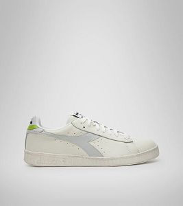 Diadora Game L Low Waxed Men's Trainers White / Grey / Green | 417062-UK