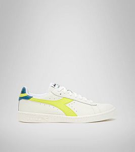 Diadora Game L Low Women's Trainers White / Green / Blue | 475068-UK