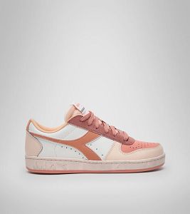 Diadora Magic Basket Low Icona Wn Women's Trainers White / Brown | 512094-UK