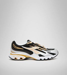 Diadora Mythos Propulsion 280 Men's Trainers Black / Gold | 459710-UK