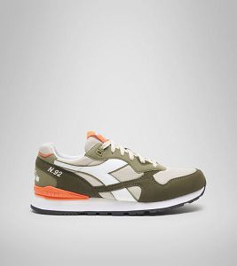 Diadora N.92 Men's Trainers Olive / Green / White | 829641-UK