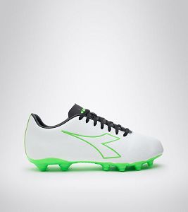 Diadora Pichichi 4 Mg14 Men's Football Shoes White / Green / Black | 924657-UK