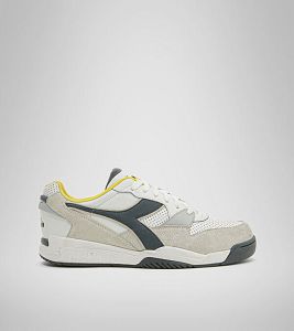 Diadora Rebound Ace Wax Men's Trainers Grey / White / Yellow | 783049-UK