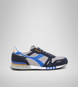 Diadora Titan Men's Trainers Grey / Blue | 941867-UK