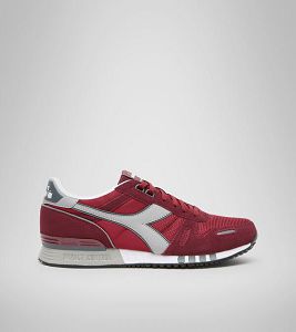 Diadora Titan Men's Trainers Red / Silver / White | 304781-UK