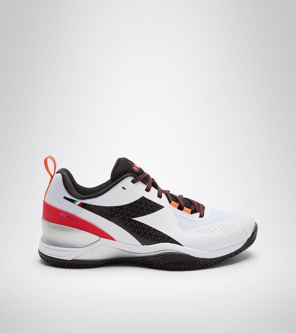 Diadora Blushield Torneo Clay Men\'s Tennis Shoes White / Black / Red | 327081-UK