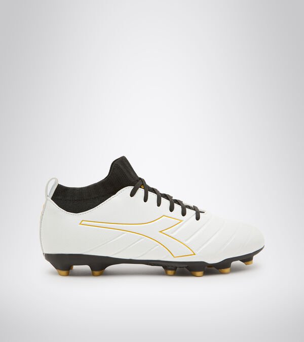 Diadora Brasil Elite R Lp12 Men\'s Football Shoes White / Gold | 318572-UK