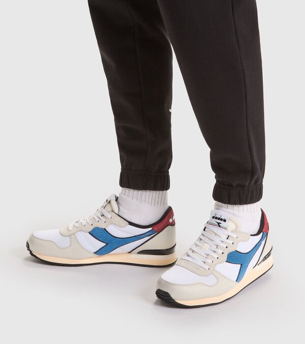 Diadora Camaro Icona Men's Trainers White / Grey / Blue | 572849-UK