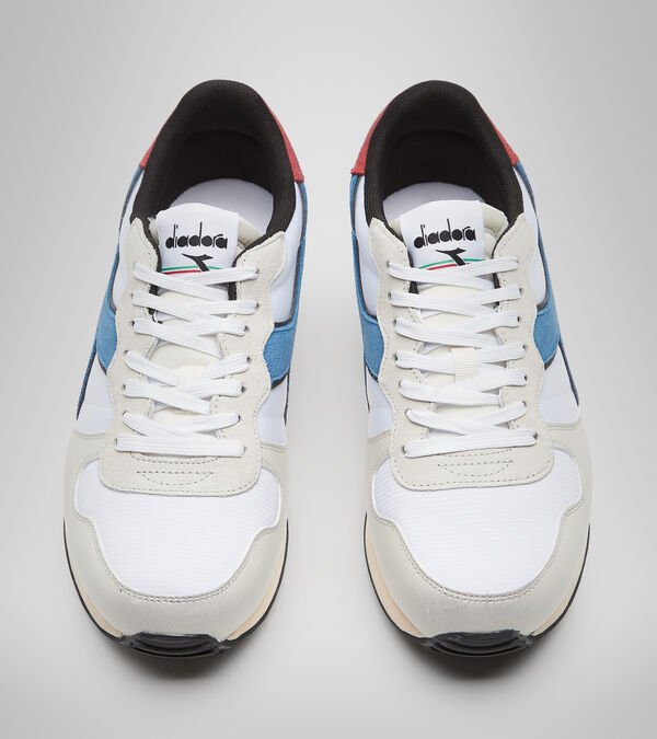 Diadora Camaro Icona Men's Trainers White / Grey / Blue | 572849-UK