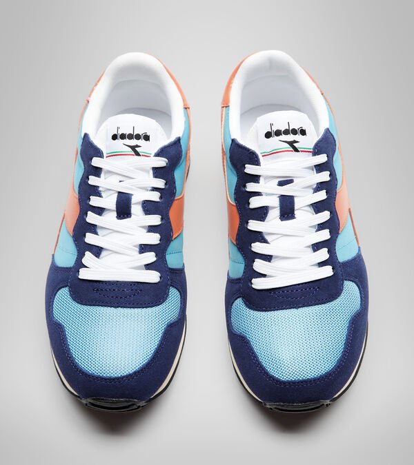 Diadora Camaro Men's Trainers Blue / White / Brown | 423809-UK