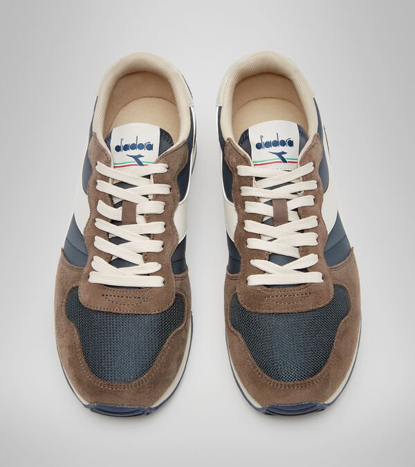 Diadora Camaro Men's Trainers Brown / White / Blue | 954631-UK