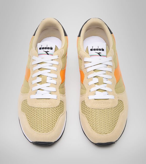 Diadora Camaro Natural Pack Men's Trainers Khaki / Orange | 471983-UK