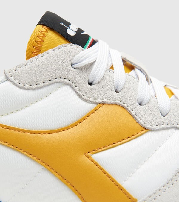 Diadora Camaro Women's Trainers White / Grey / Yellow | 165940-UK