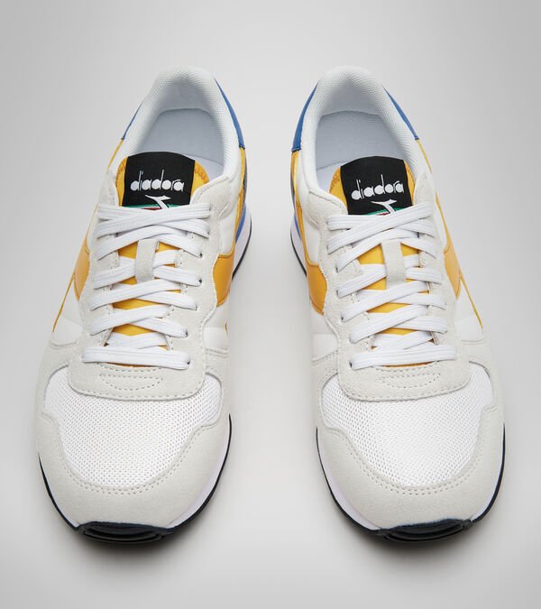 Diadora Camaro Women's Trainers White / Grey / Yellow | 165940-UK