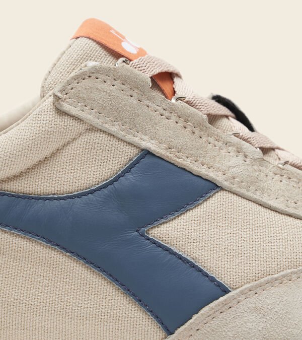 Diadora Equipe H Canvas Stone Wash Women's Heritage Shoes Beige / Blue | 306874-UK