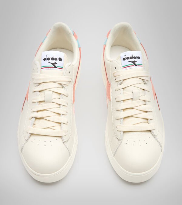 Diadora Game Step Premium Tumbled Leather Women's Trainers Beige / Brown | 587609-UK