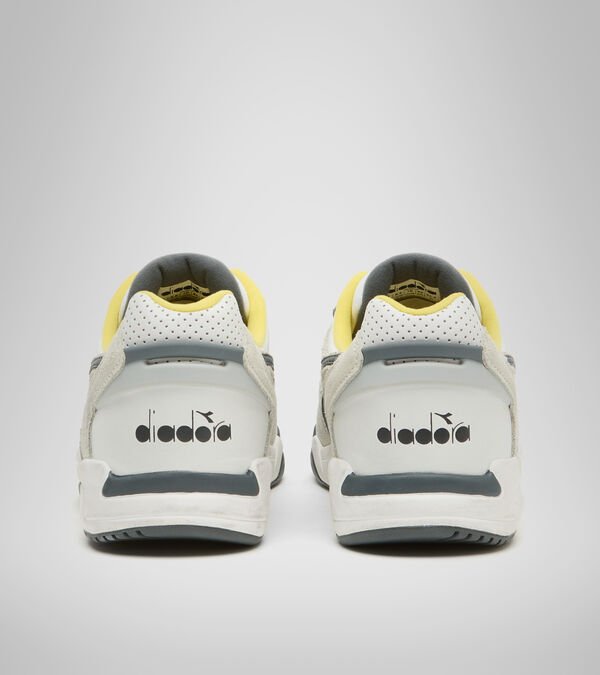 Diadora Rebound Ace Wax Women's Trainers Grey / White / Yellow | 584962-UK