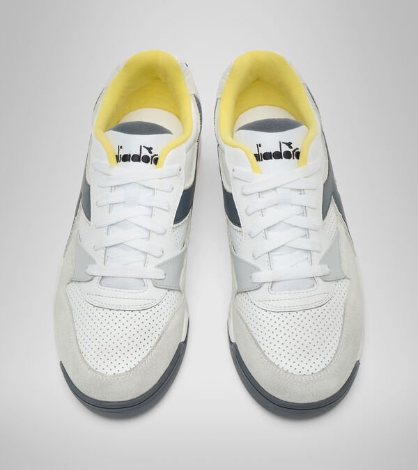 Diadora Rebound Ace Wax Women's Trainers Grey / White / Yellow | 584962-UK