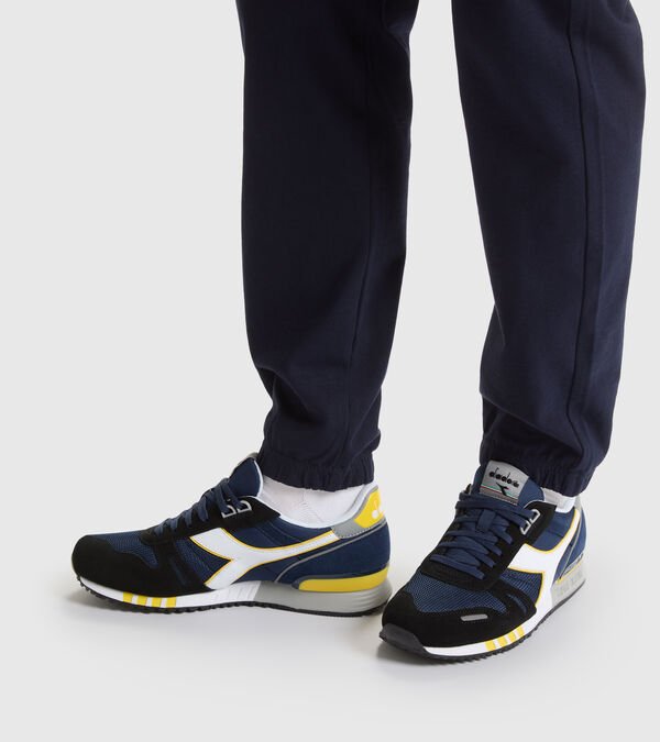 Diadora Titan Men's Trainers Blue / Black / White | 794352-UK