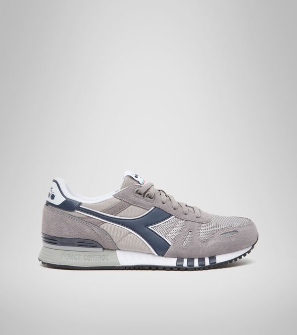 Diadora Titan Men\'s Trainers Grey / Blue | 564178-UK