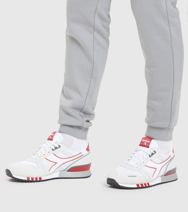 Diadora Titan Men's Trainers White / Grey / Red | 176583-UK